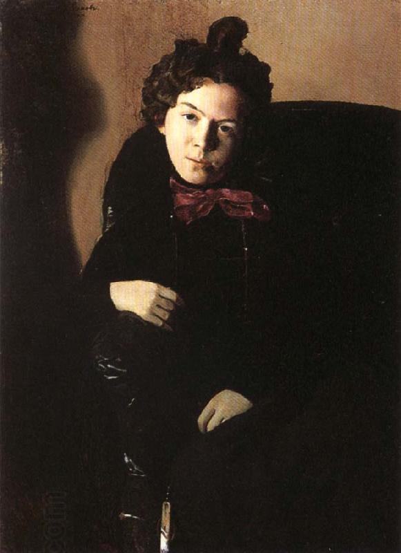 Konstantin Somov Portrait of the artist anna ostroumova China oil painting art